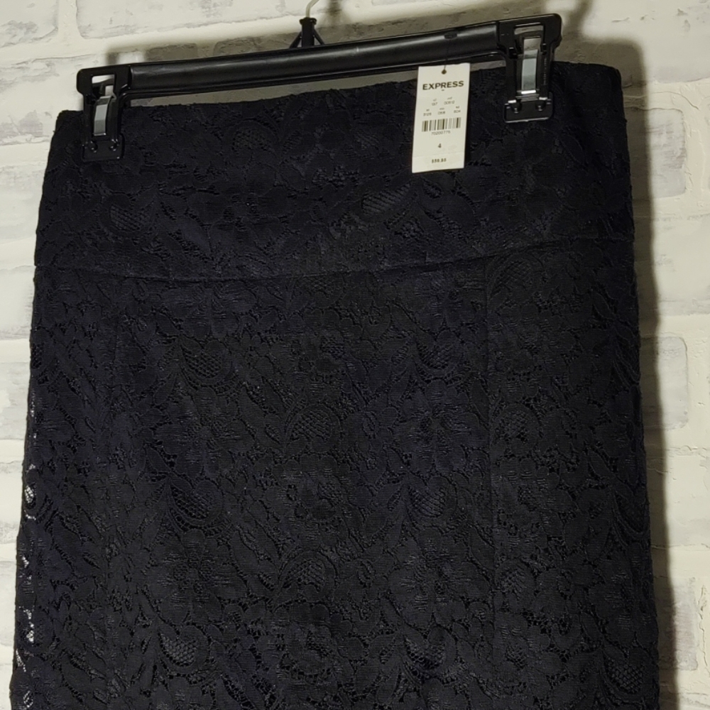NWT Express Lace Pencil Skirt